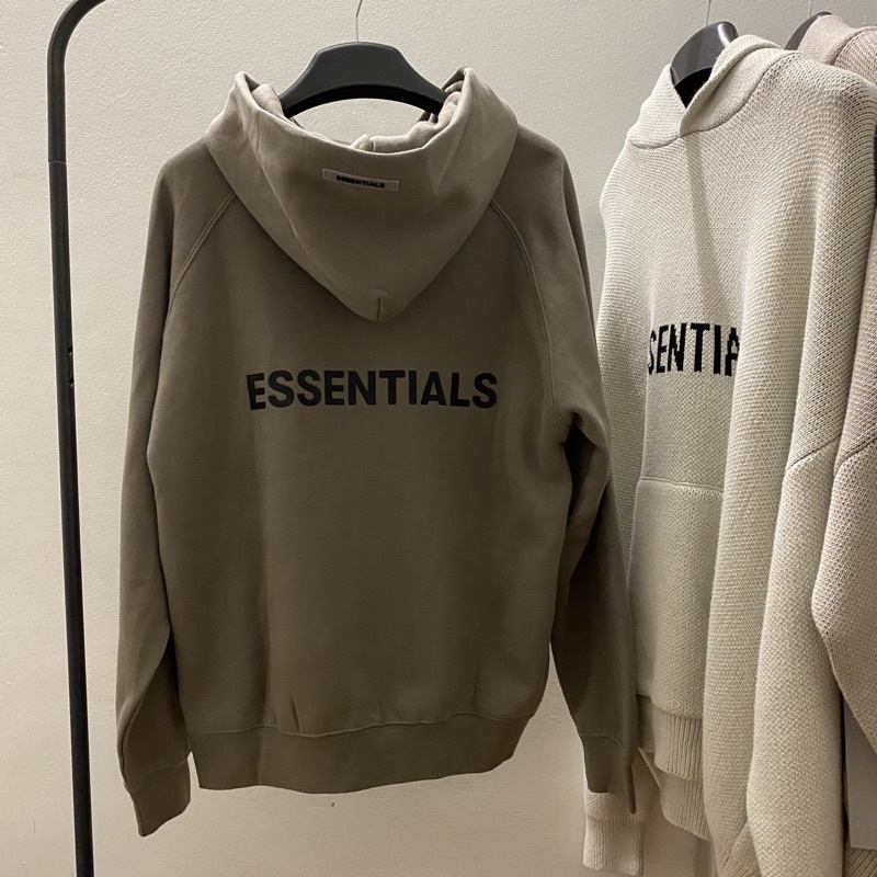 Áo hoodie zip FEAR OF GOD FOG ESSENTIALS SS20 bản cao cấp, Áo khoác nỉ kéo khóa ESSENTIALS in chữ silicon form oversize