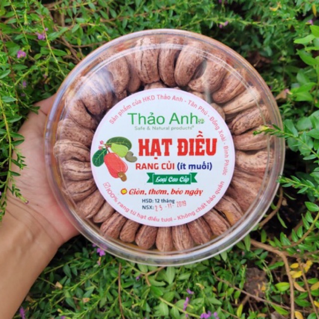 Hạt điều Thảo Anh rang muối hộp 500gr