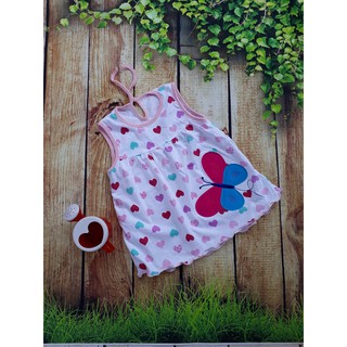 Váy bé gái 8-12kg chấm bi hoa