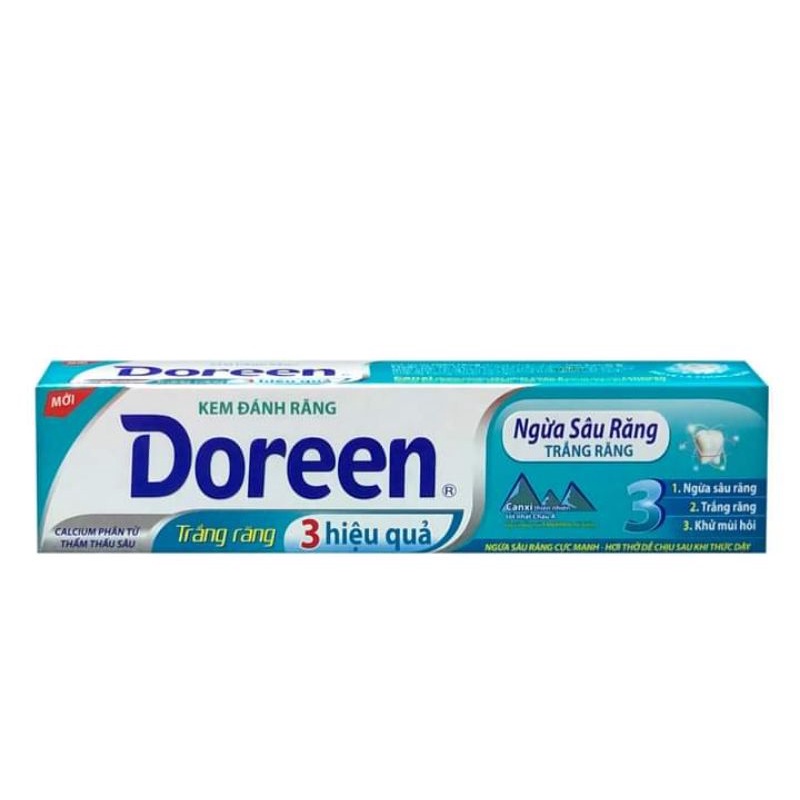 Kem đánh răng Doreen 3 hiệu quả tuýp 180g