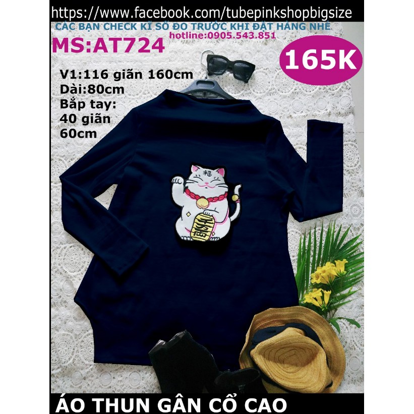 áo thun mèo thêu 70-100kg