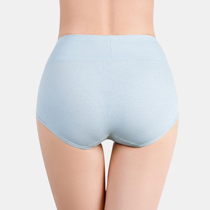 L~2XL Ligerie Panties Pure Cotton High Waist underwear women's Pure Cotton briefs