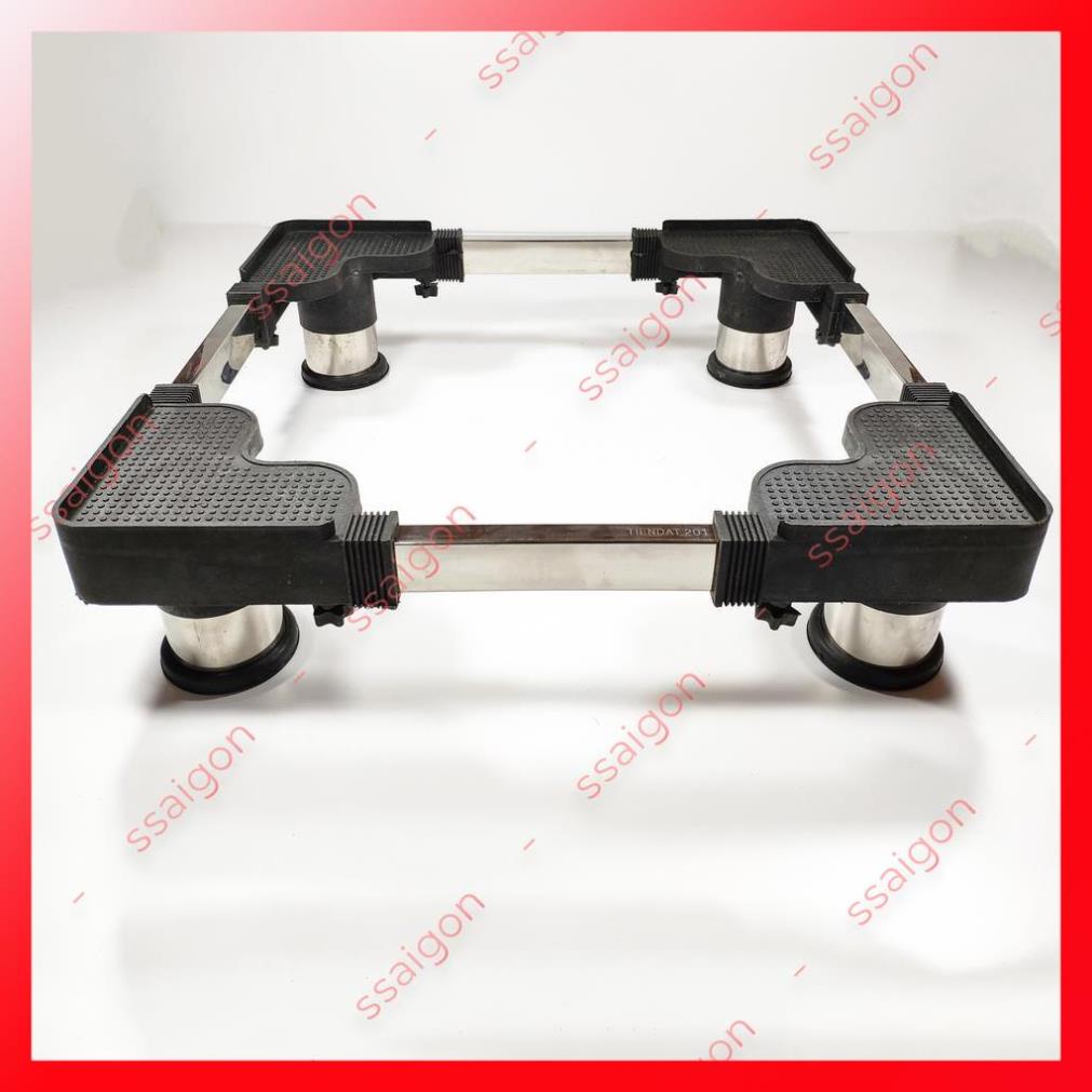 Chân đế máy giặt tủ lạnh trụ Inox cao cấp - Bảo hành 2 năm
