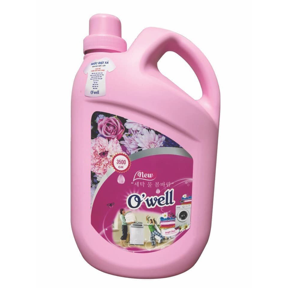 Chai nước giặt xả Owell 3500ml.