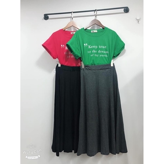 Set áo chữ chân váy dài