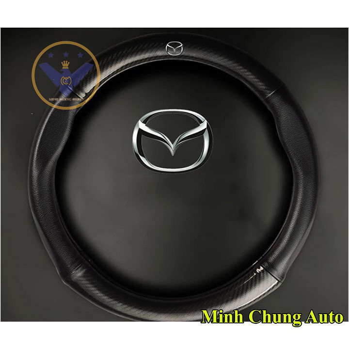 Bọc vô lăng ô tô carbon logo các hãng