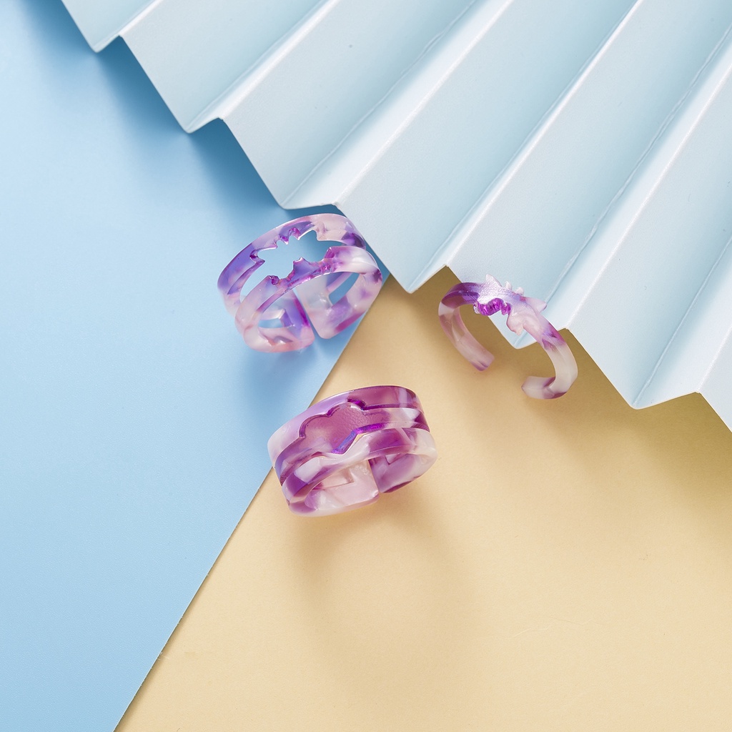 Bộ 2 nhẫn RINHOO FRIENDSHIP phong cách Hàn Quốc dành cho nam và nữ với 5 màu tuỳ chọn