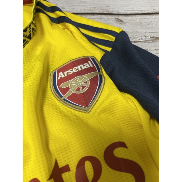 Set Bộ Quần áo thể thao bóng đá nam nữ vải gai thái clb arsenal áo vàng quần xanh than mùa giải 2022 2023