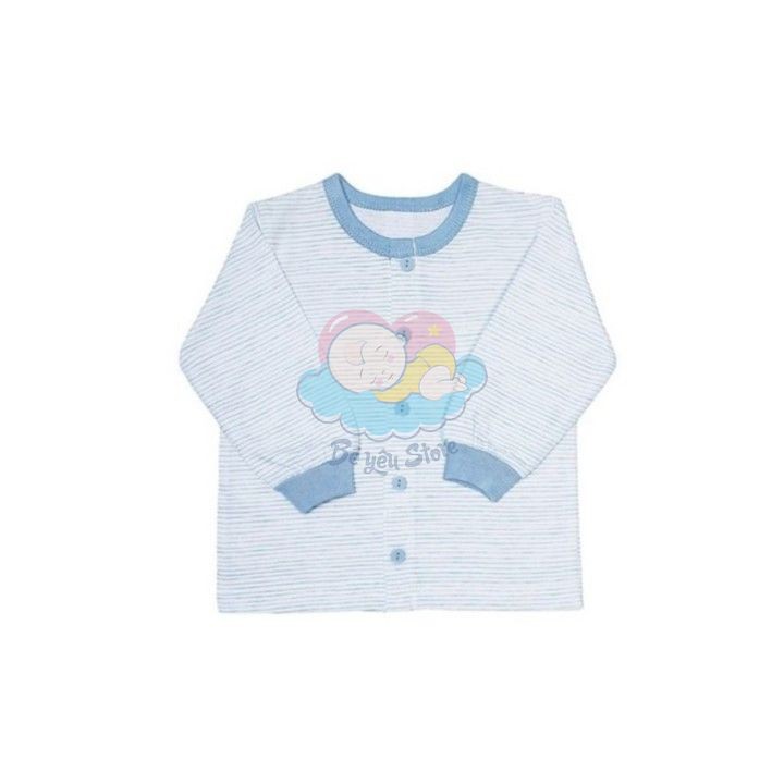 (Tuyển sỉ, ctv) Áo dài tay MIOMIO cúc giữa cho bé từ 0m - 24m (dày 100% cotton)