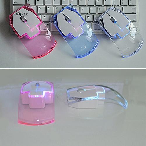 Chuột không dây trong suốt siêu mỏng 2.4GHz