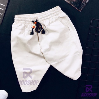 Quần short kaki nam mới cao cấp RPS039 màu trắng