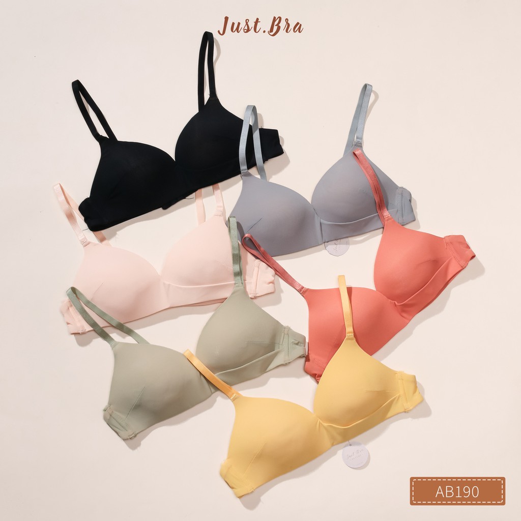 [Mã WABRJB031 giảm 10% đơn 99k] Áo ngực Just Bra vạt chéo, chất liệu mềm mại, gom ngực xinh xắn AB190