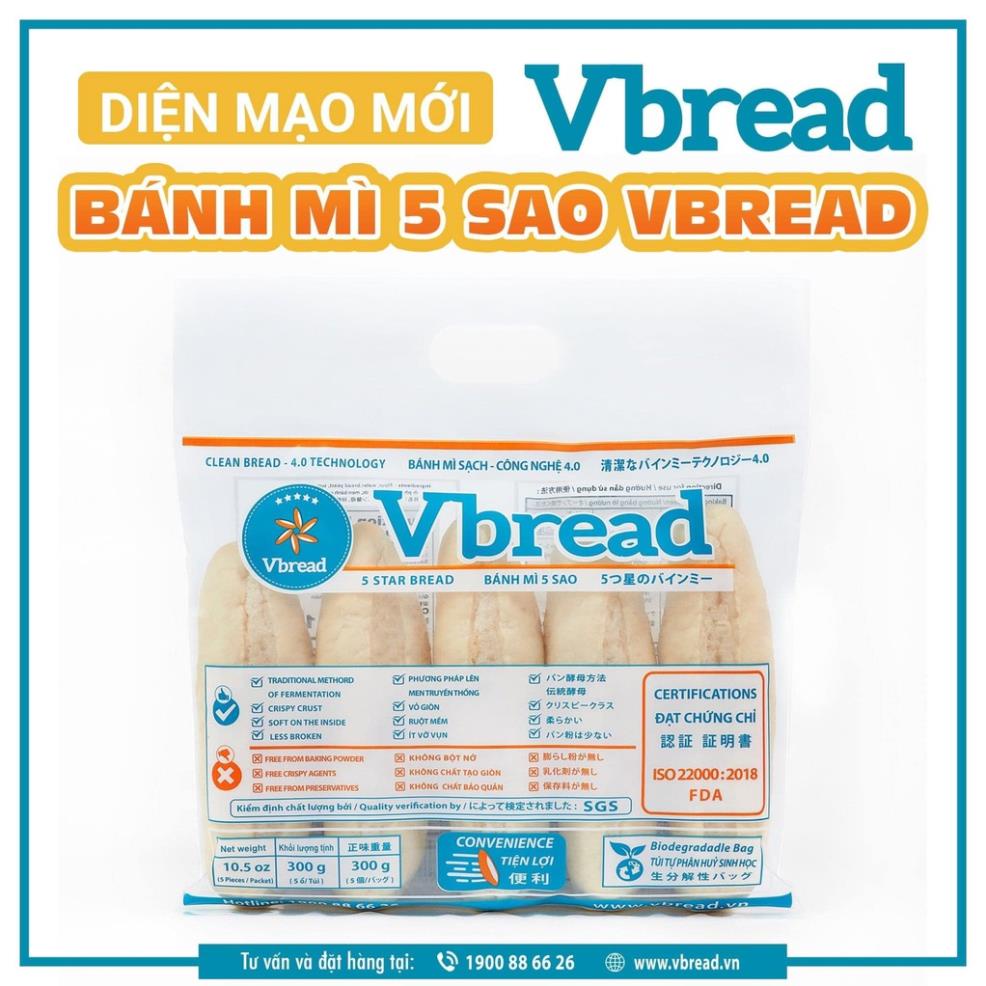 Gò Vấp Bánh mì tươi Vbread - set 5 ổ