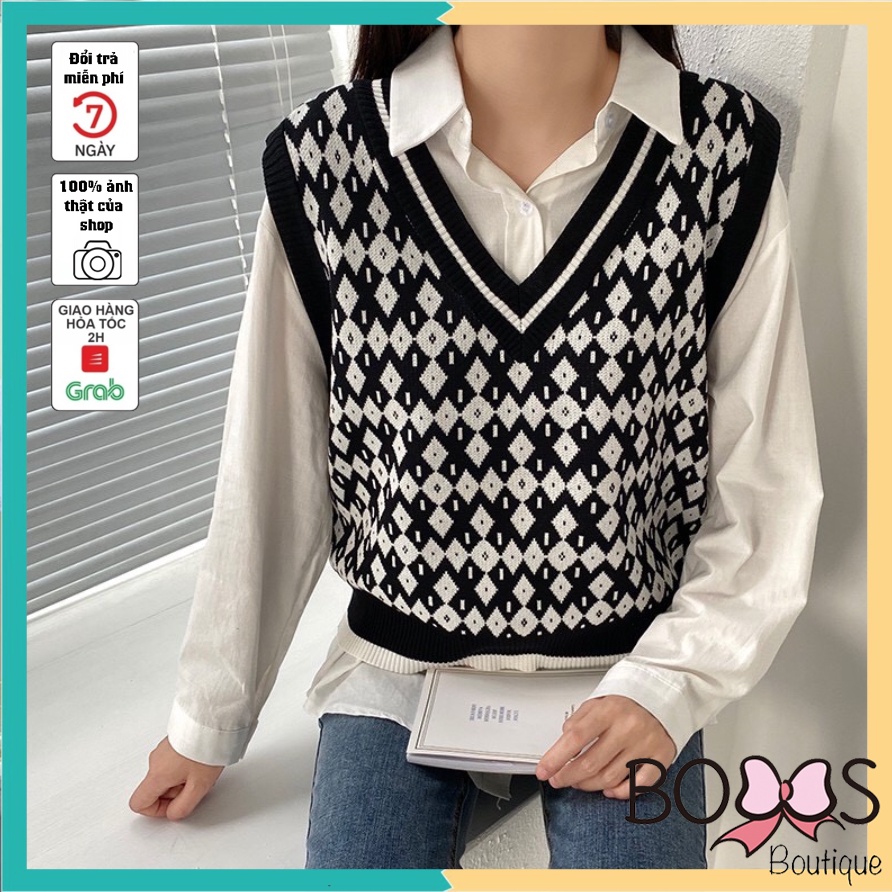 Áo Gile Len Mỏng Dáng Vừa Họa Tiết Thổ Cẩm Siêu Xinh [TCM]