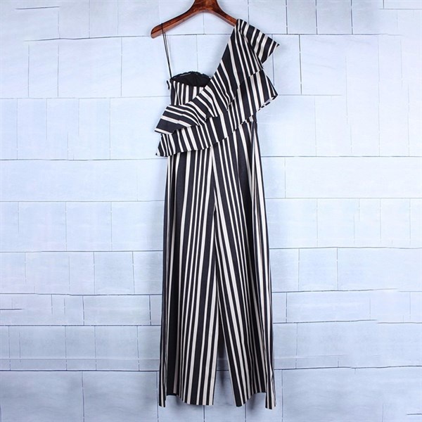 MUSHROOM LEE - Jumpsuit sọc lửng