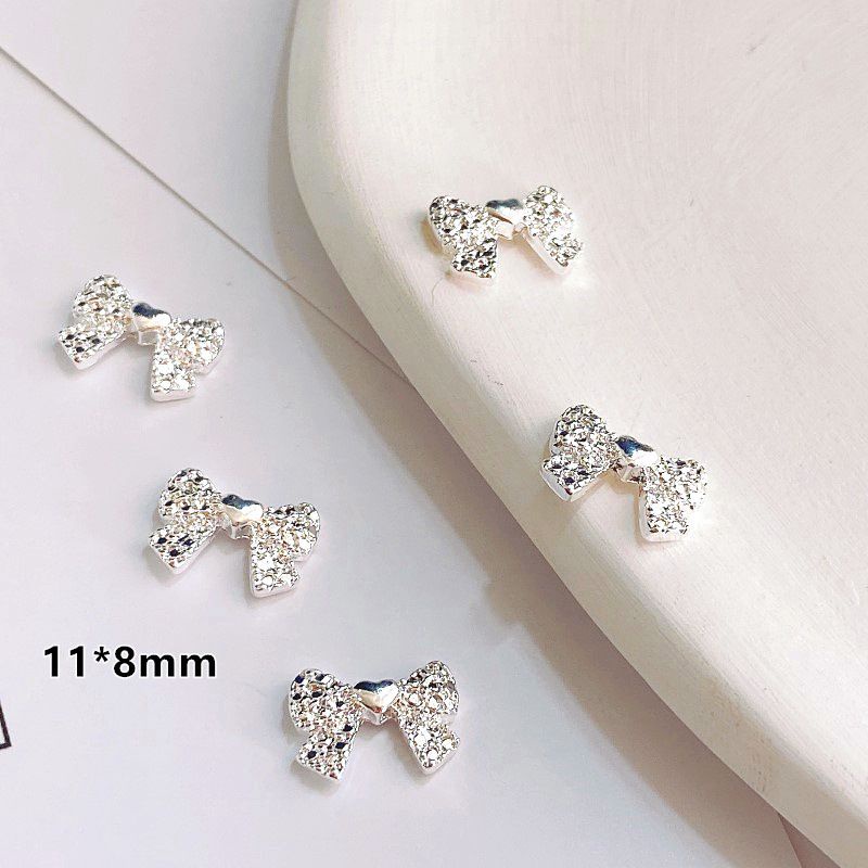 Charm nail giá rẻ-charm nơ  charm kim loại mẫu mới trang trí móng