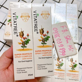 Xịt Keo Ong Vitatree Super Propolis Spray Manuka Honey 25ml