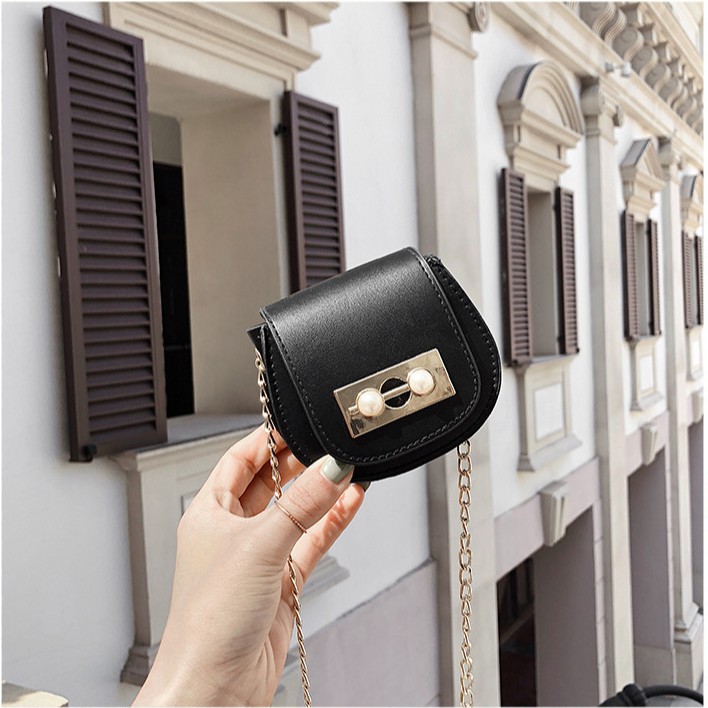 [Mã FASHIONT4WA2 giảm 10K đơn từ 50K] Túi đeo chéo mini nữ thời trang dễ thương, dây xích da mềm giá rẻ GL26