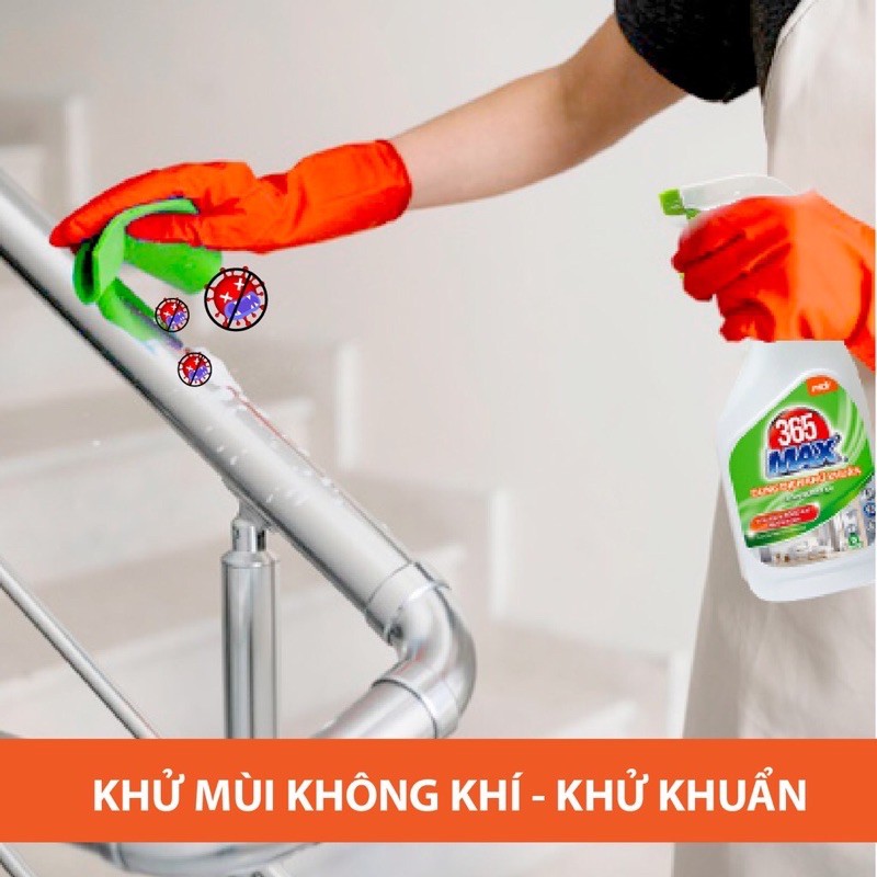 NƯỚC RỬA TAY XỊT KHỬ KHUẨN 365 max