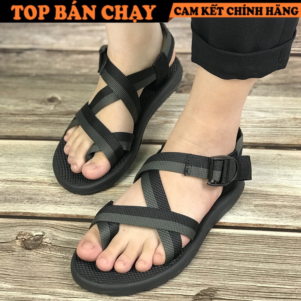 Giày dép sandal couple nam nữ quai chéo xỏ ngón có quai hậu cố định cho cặp đôi mang đi biển du lịch đi học ZR117BG