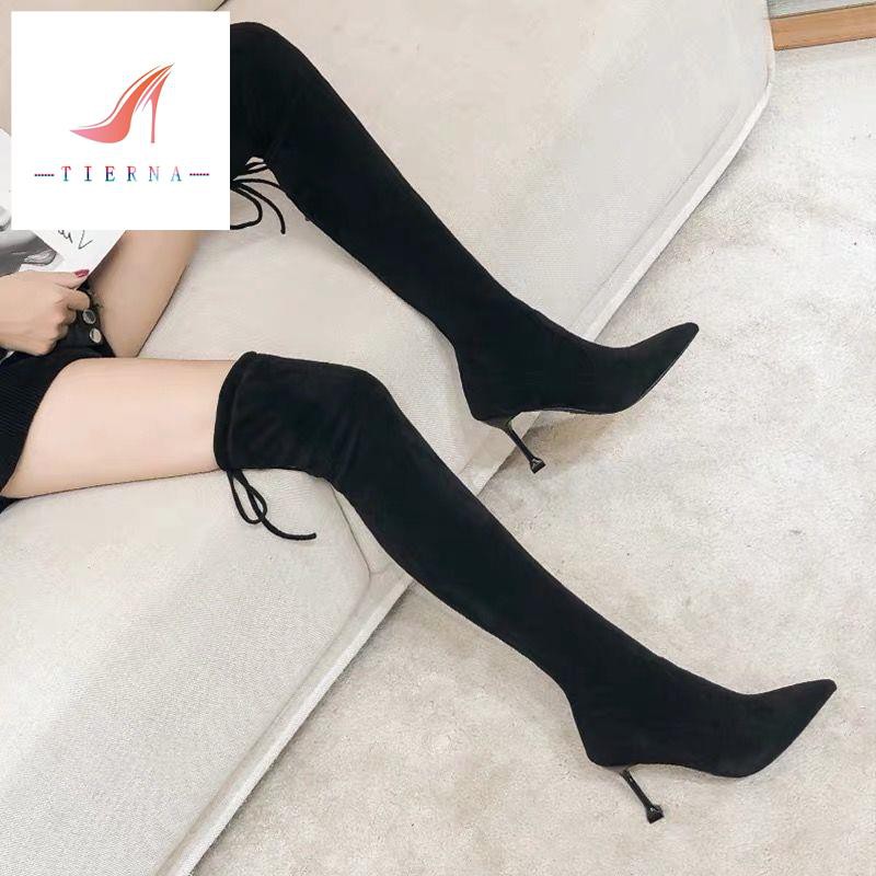 🍓Tầng Tầngna🍓Giày Bốt Cao Gót Thời Trang Dành Cho Nữ