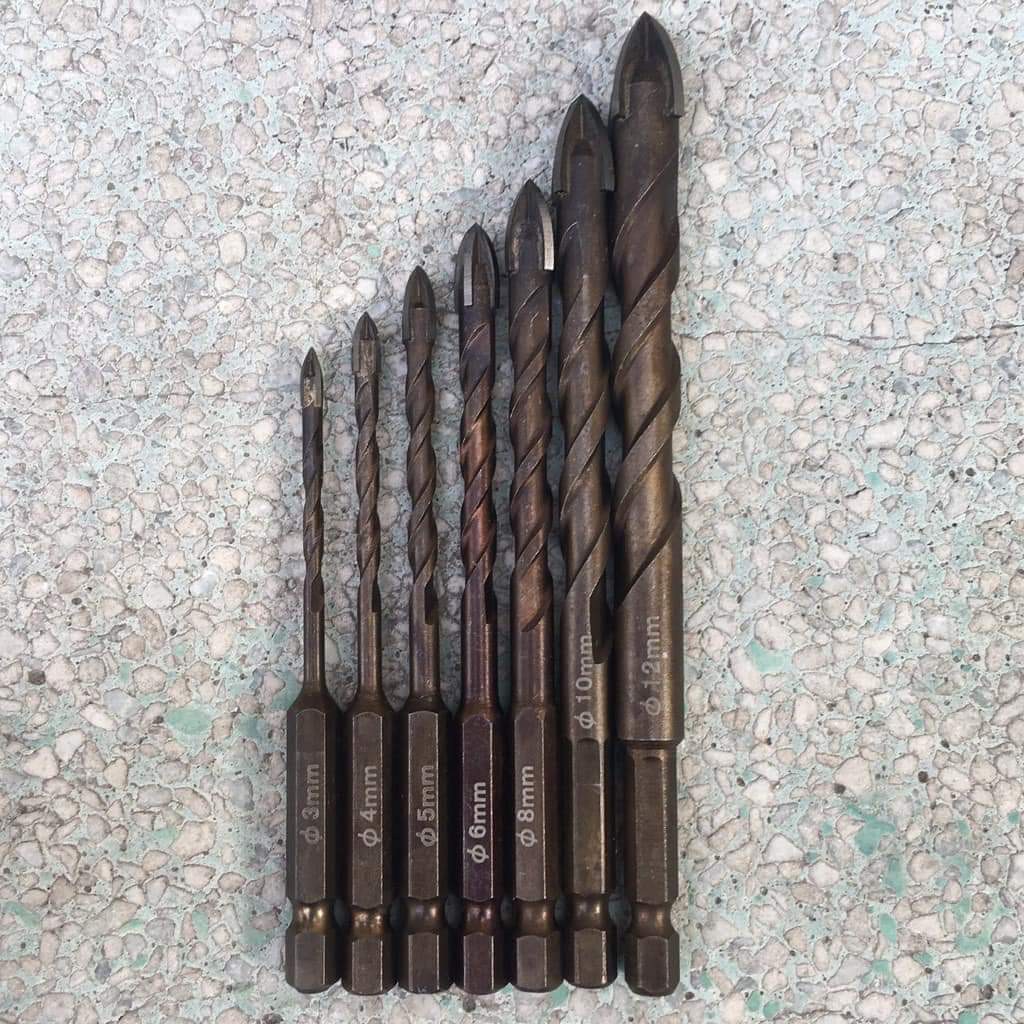 Mũi Khoan Đa Năng Chữ Thập Chân Lục Giác Phi 3mm, 4mm, 5mm, 6mm, 8mm, 10mm, 12mm