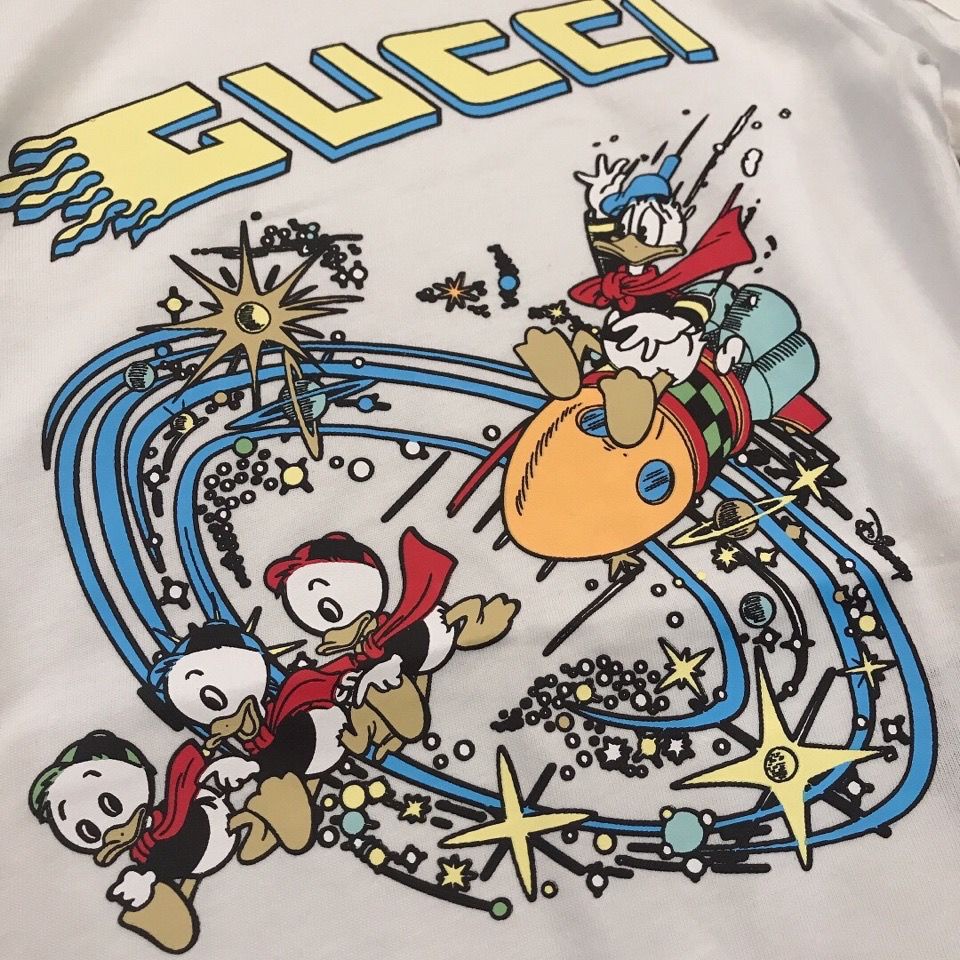 Bộ Quần Áo Gucci In Họa Tiết Hoạt Hình Chất Lượng Cao Thời Trang Cho Bé Trai Và Gái