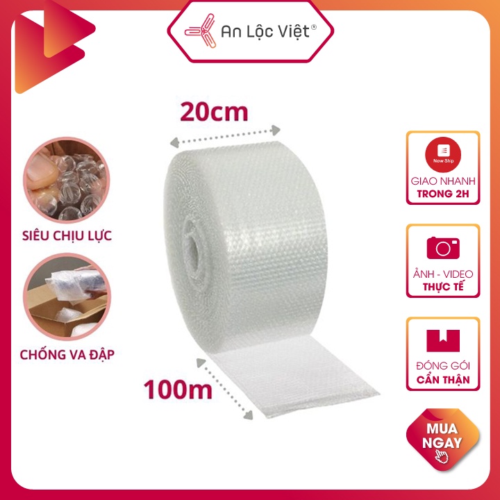 Xốp hơi bong bóng bọc chống sốc 100m/cuộn