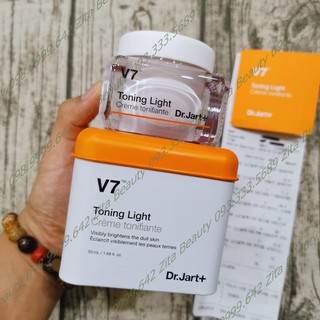 Kem dưỡng trắng da dr jart+ v7 toning light 50ml