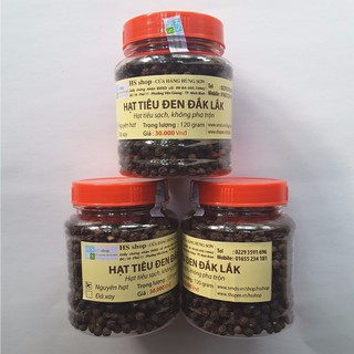Combo 03 Lọ Hạt tiêu đen Đăk Lăk 120gr/Lọ - NPP HS shop