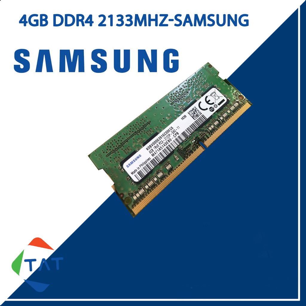 Ram Laptop 4GB DDR4 Samsung Hynix Kingston 2133MHz Dùng Cho Macbook Máy Tính Xách Tay