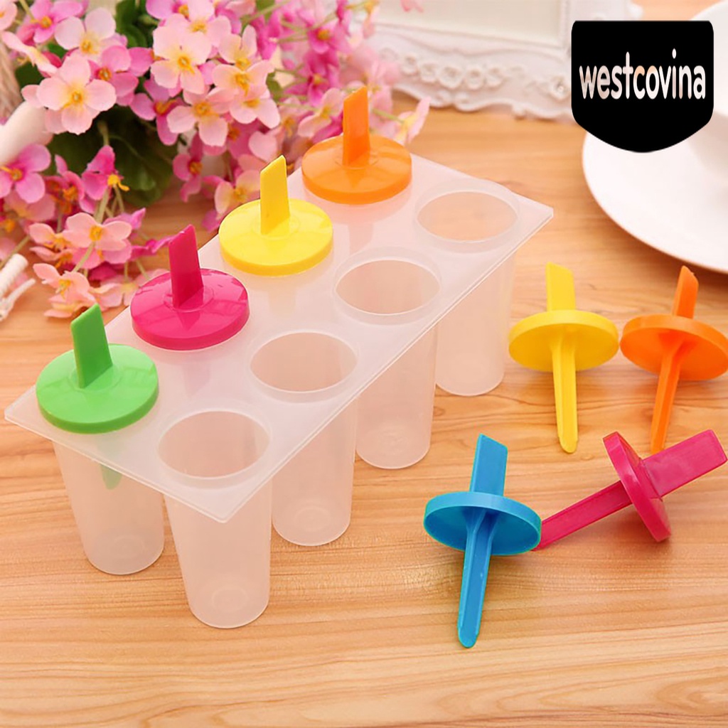 [Hot]☀ Khuôn Làm Kem Que 8 Ngăn Tiện Lợi
