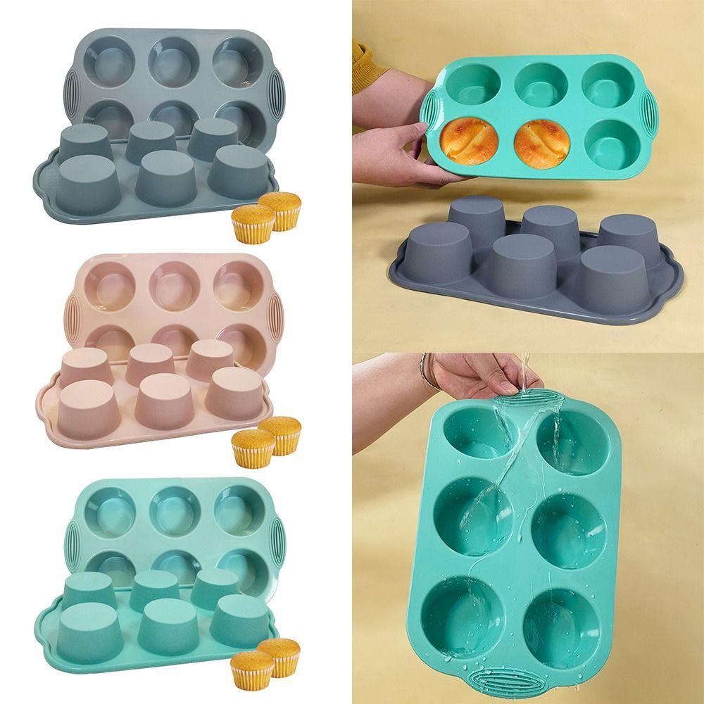 Khuôn Silicone Làm Đá Viên / Bánh Muffin Thủ Công Tiện Dụng