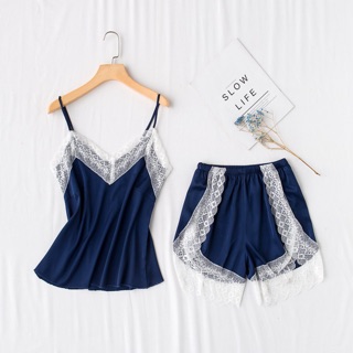 QQ422 Bô đồ ngủ lụa satin