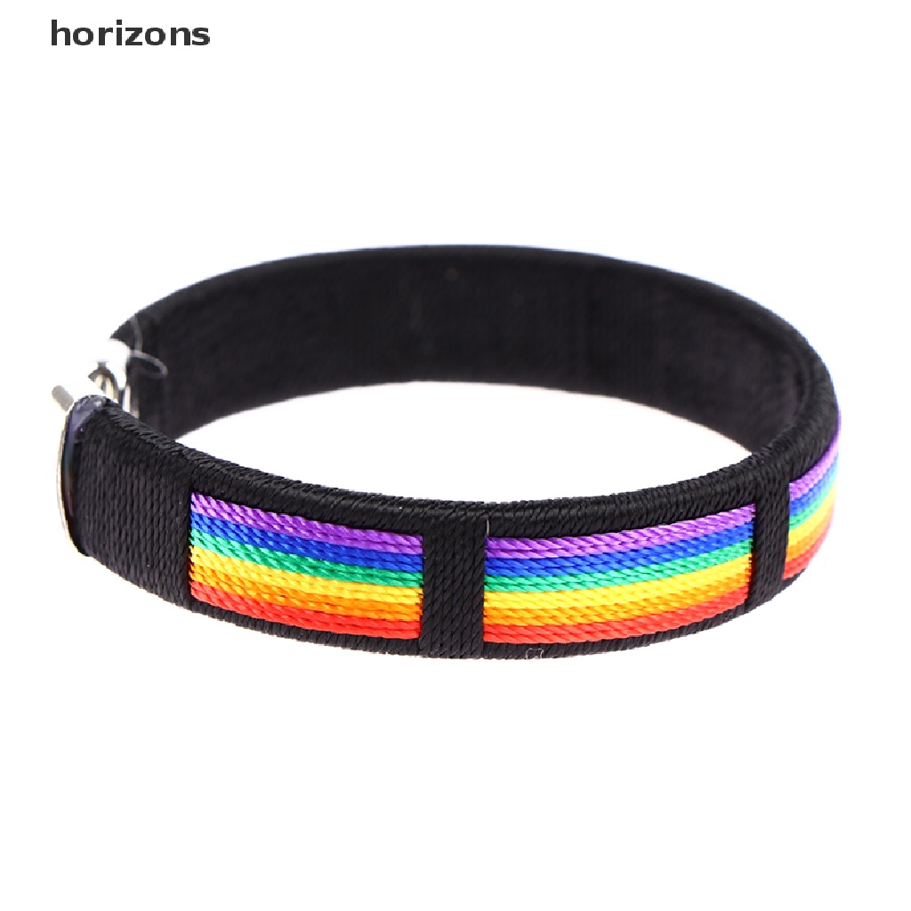 [horizons] Vòng Tay Hở Màu Cầu Vồng Cho Cặp Đôi Lesbians Gays Bisexuals