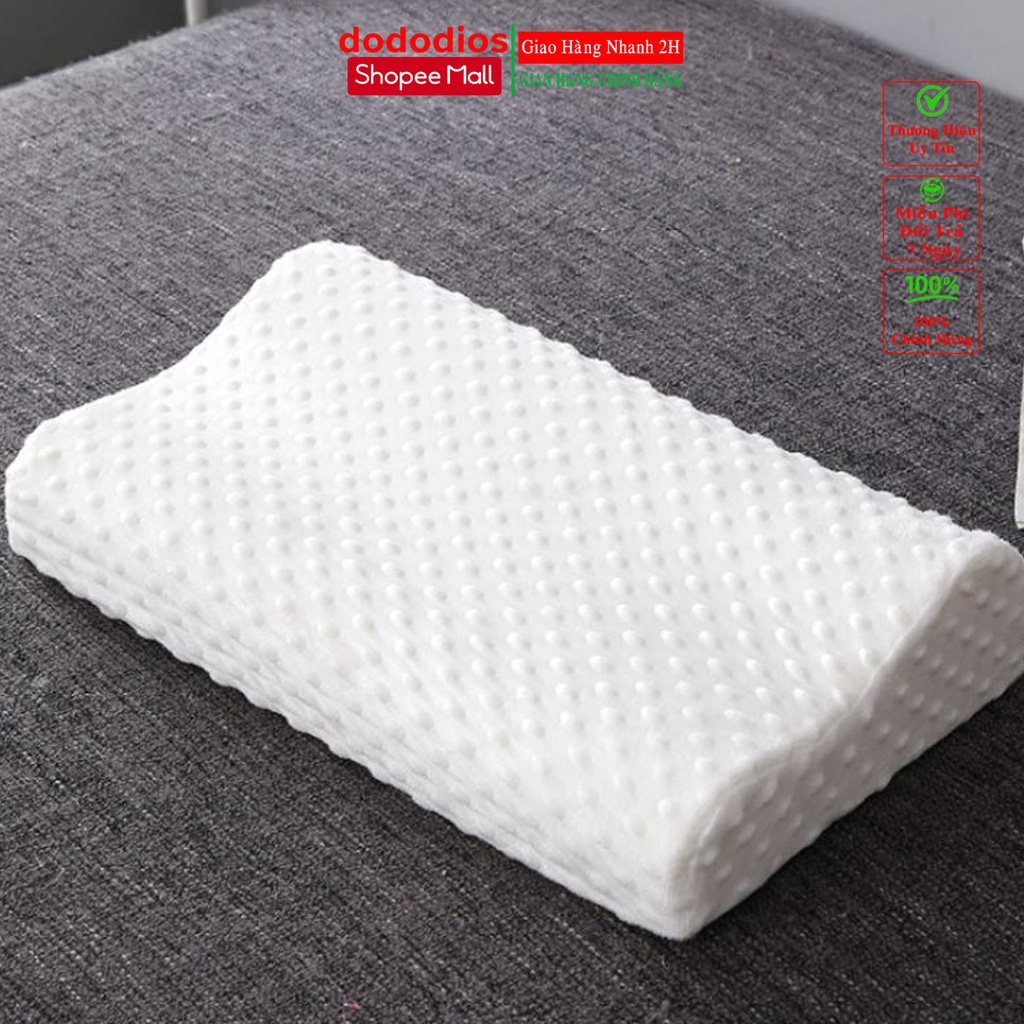 [Shoppe Mall - Cao Cấp] Gối cao su chống ngáy người lớn chất lượng êm ái cho giấc ngủ sâu hơn dododios