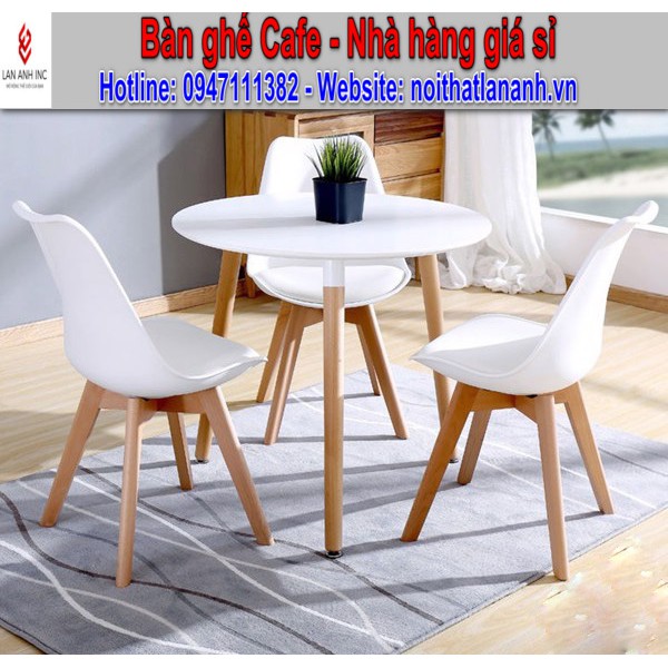 Bàn tròn cafe - Văn phòng Eames DK 60cm 3 chân | BigBuy360 - bigbuy360.vn