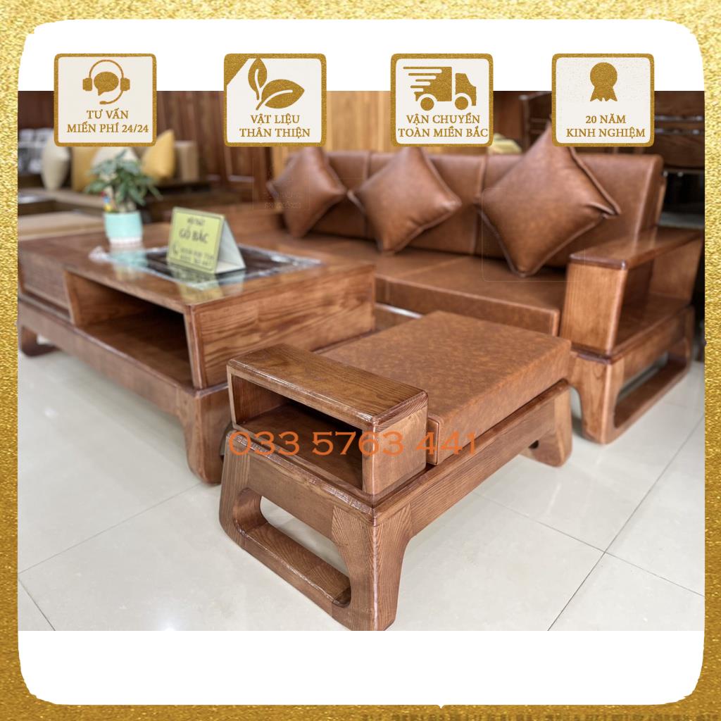 Sofa nhỏ gỗ sồi nga dành cho phòng khách diện tích khiêm tốn giá ...