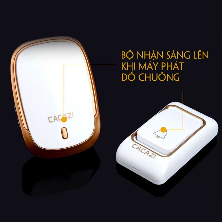 Chuông cửa không dây T212 (36 nhạc chuông) bắt tín hiệu khoảng 200m