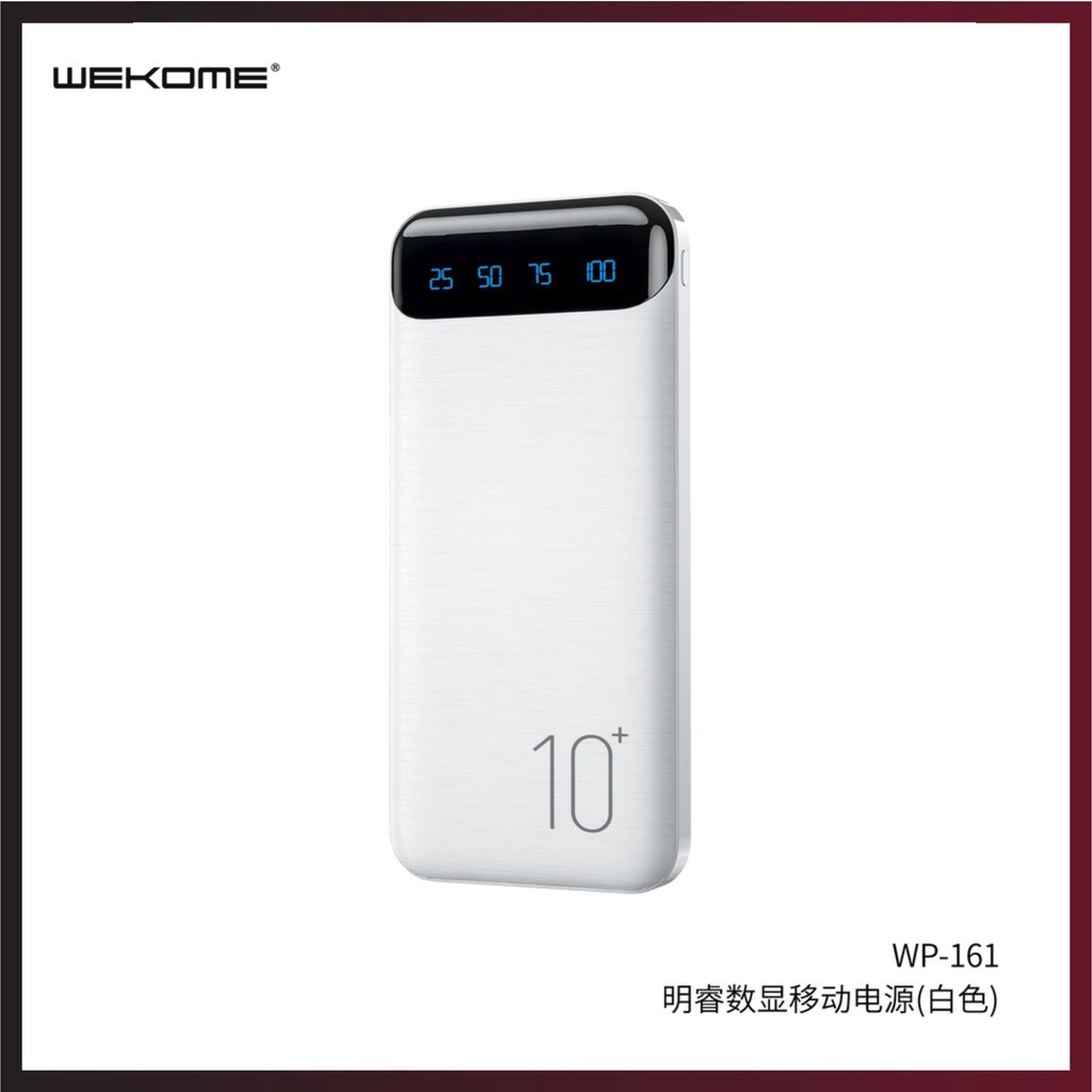 Cục sạc dự phòng cho iphone chính hãng 10000mAh WK DESIGN WP-161 thiết kế đơn giản, chip thông minh, nhiều màu độc lạ