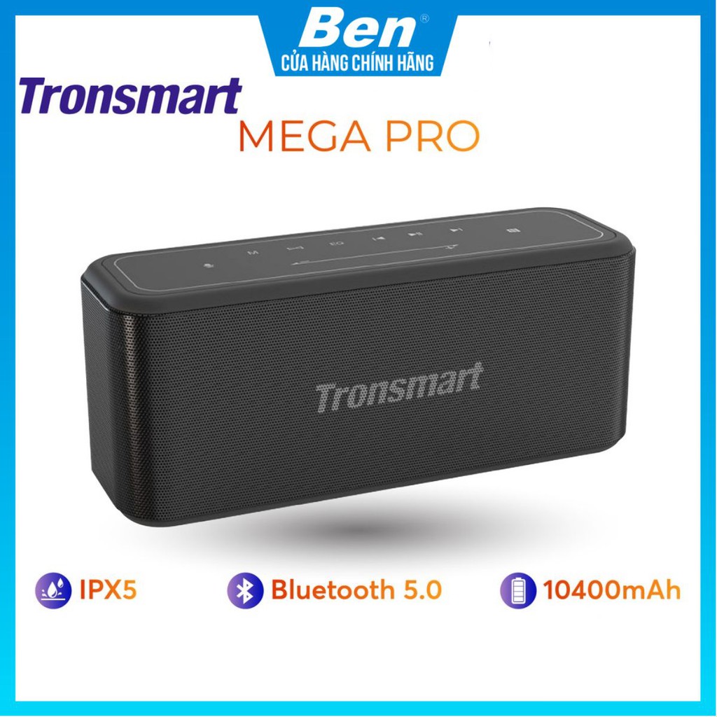 Loa Bluetooth 5.0 Tronsmart Element Mega Pro - 60W - Hỗ trợ TWS và NFC ghép đôi 2 loa - Hàng chính hãng - BH 12T 1 đổi 1