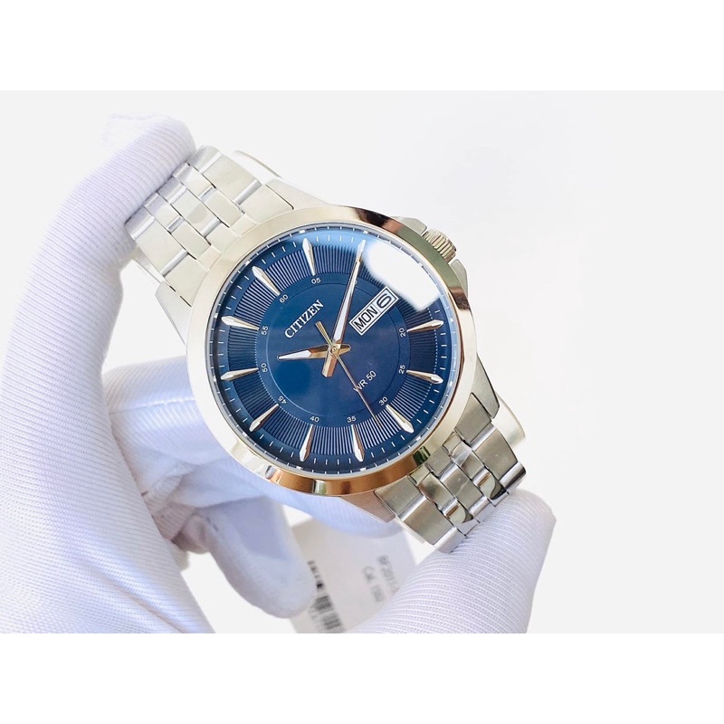 ĐỒNG HỒ NAM CHÍNH HÃNG CITIZEN BF2011-51L Quartz Blue Size 41 Phong Cách Giản Dị và Trẻ Trung