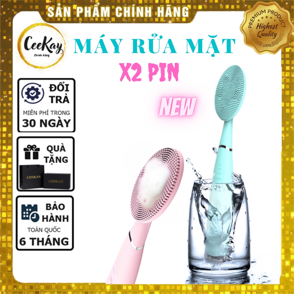 Máy rửa mặt ( BẢN CAO CẤP) CEEKAY massage mặt mini - kiểu máy chăm sóc da chính hãng cao cấp