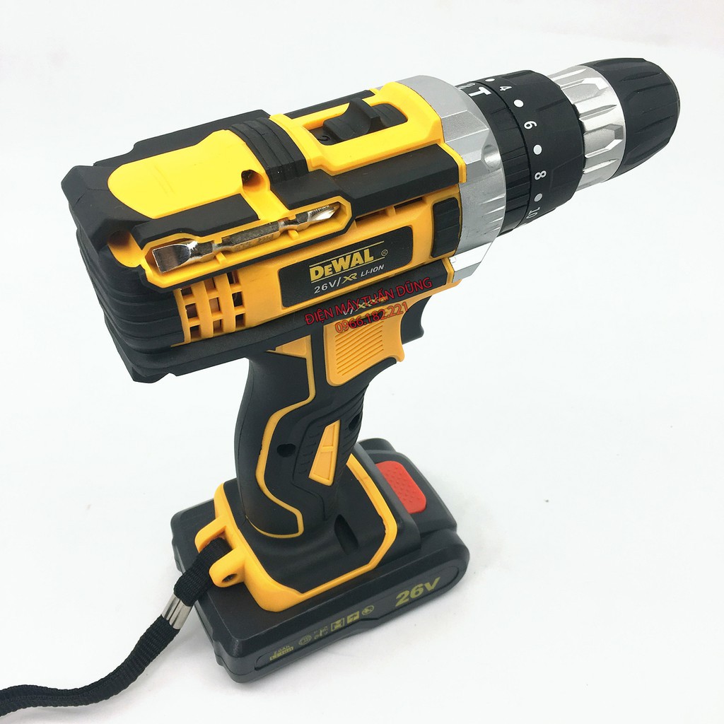 [Có giá sỉ] Máy khoan Bắt vít Cầm tay DEWALT PIN 26V ( CÓ BÚA )  KHOAN BÊ TÔNG