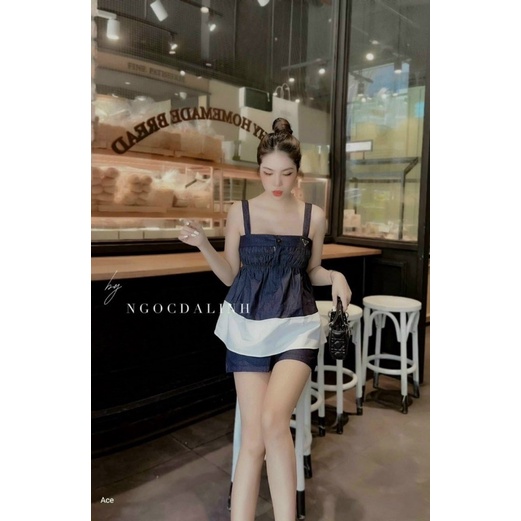 Set áo jean đùi ( hình thật ) - CarotShop