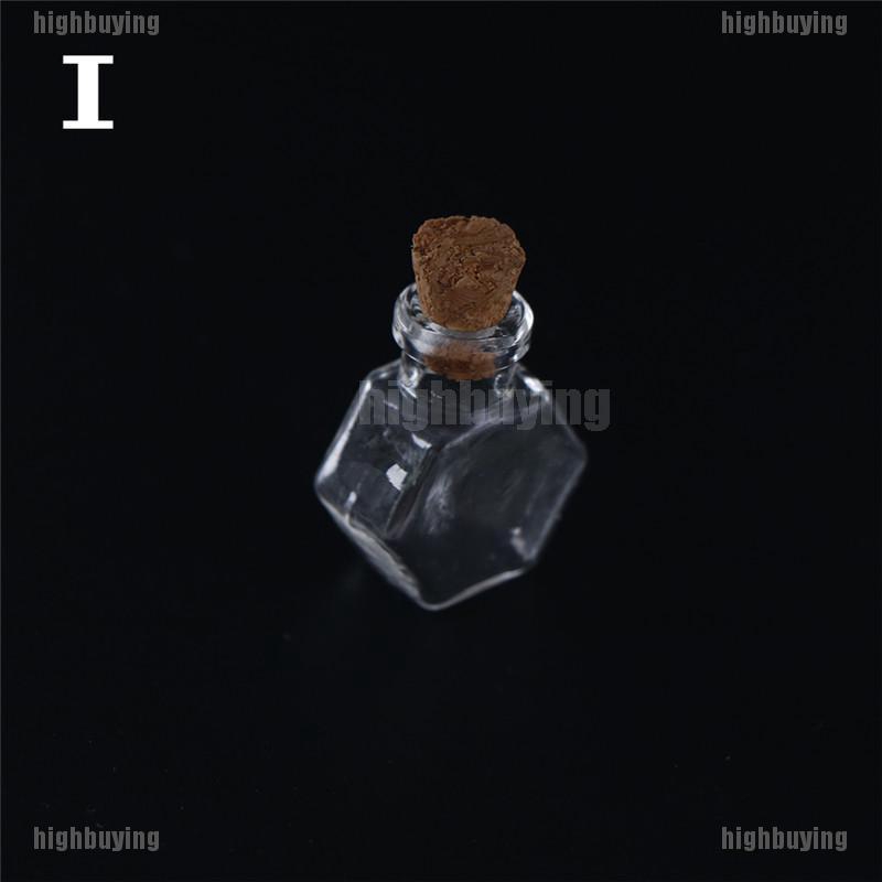 Mặt Vòng cổ Hình Lọ Điều Ước Bằng Kính Và Nút Bần