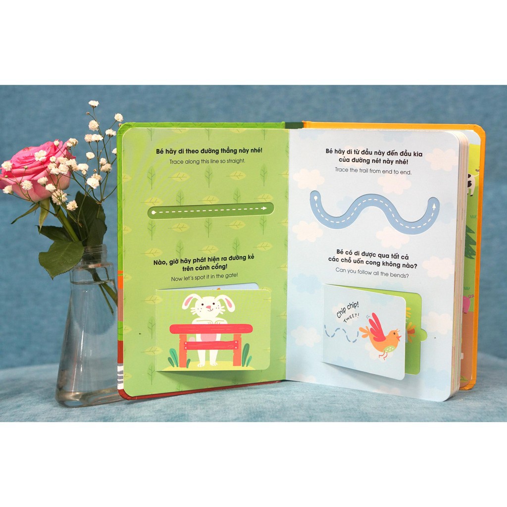 Sách - Lật mở khám phá - Chạm và trượt - Touch and trace Farm - Trang trại vui nhộn