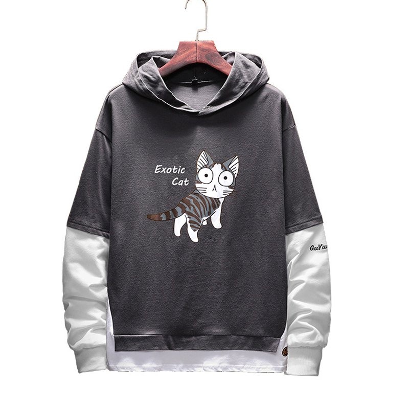 Áo Hoodie Nón Chui Trùm Đầu Nữ Nam Unisex Chất Vải Nỉ Poly Mèo Exotic WAH042