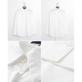 ÁO SƠ MI HÀN QUỐC TRẮNG NỮ BASIC (100% COTTON)