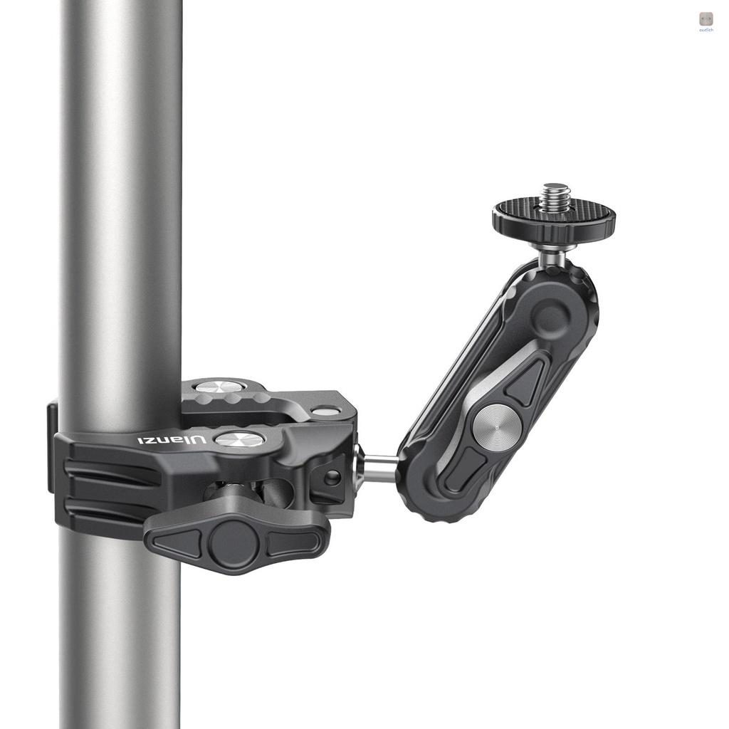 Kẹp Đa Năng Xoay 360 Độ Ulanzi R094 Chuyên Dụng° Đầu Bi Xoay Bằng Hợp Kim Nhôm Với Vít 1 / 4 Inch 3 / 8 Inch Chịu Tải 1.5kg